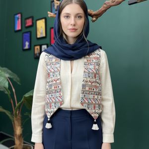 جلیقه مجلسی لینن سوزندوزی