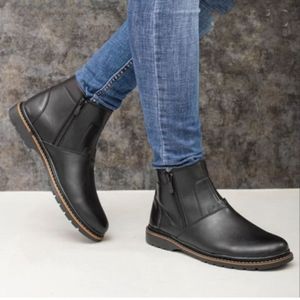 فروش اینترنتی نیم بوت مردانه دو طرف زیپ مدل آشیل