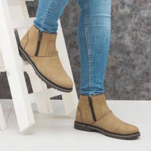 فروش اینترنتی نیم بوت مردانه مدل آشیل دو طرف زیپ