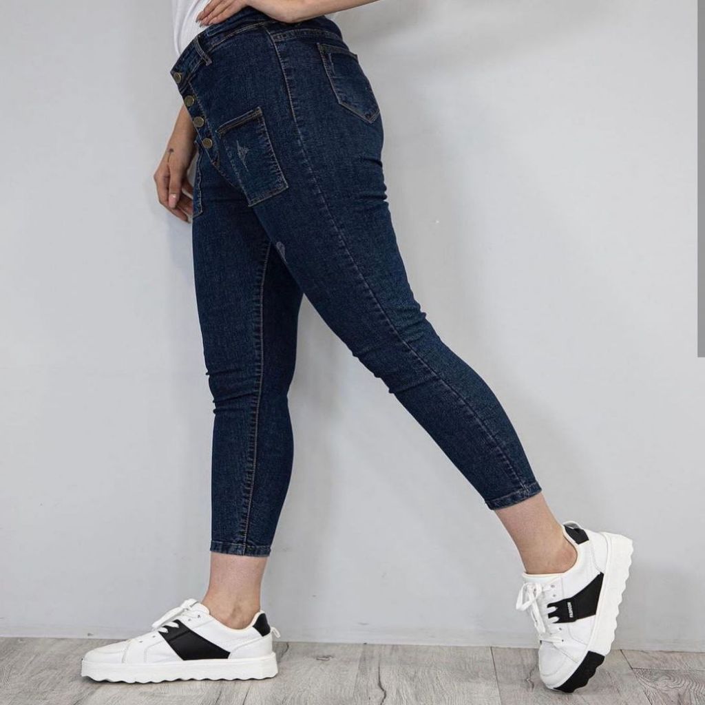 خرید اینترنتی قیمت شلوار لی زنانه جذب قد نود