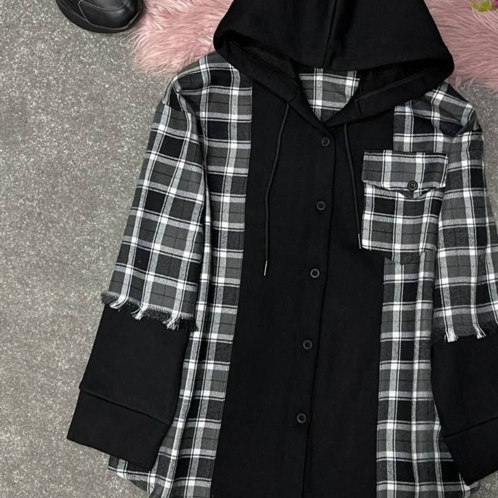 مشخصات سویشرت کلاهدار ترکیبی