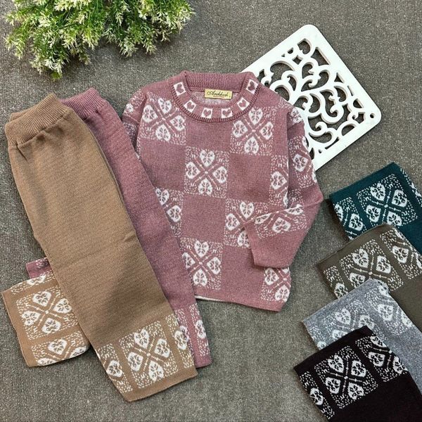 بلوز شلوار بافت دخترانه bl6ty