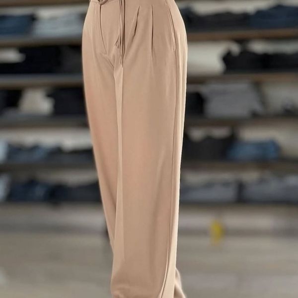 شلوار بگ کمربندار