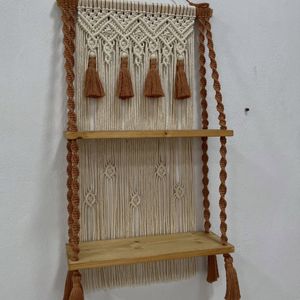 شلف دو طبقه مکرومه بافی مدل 768