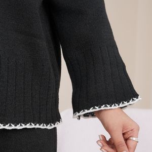 قیمت ست بافت مشکی نجلا پاد