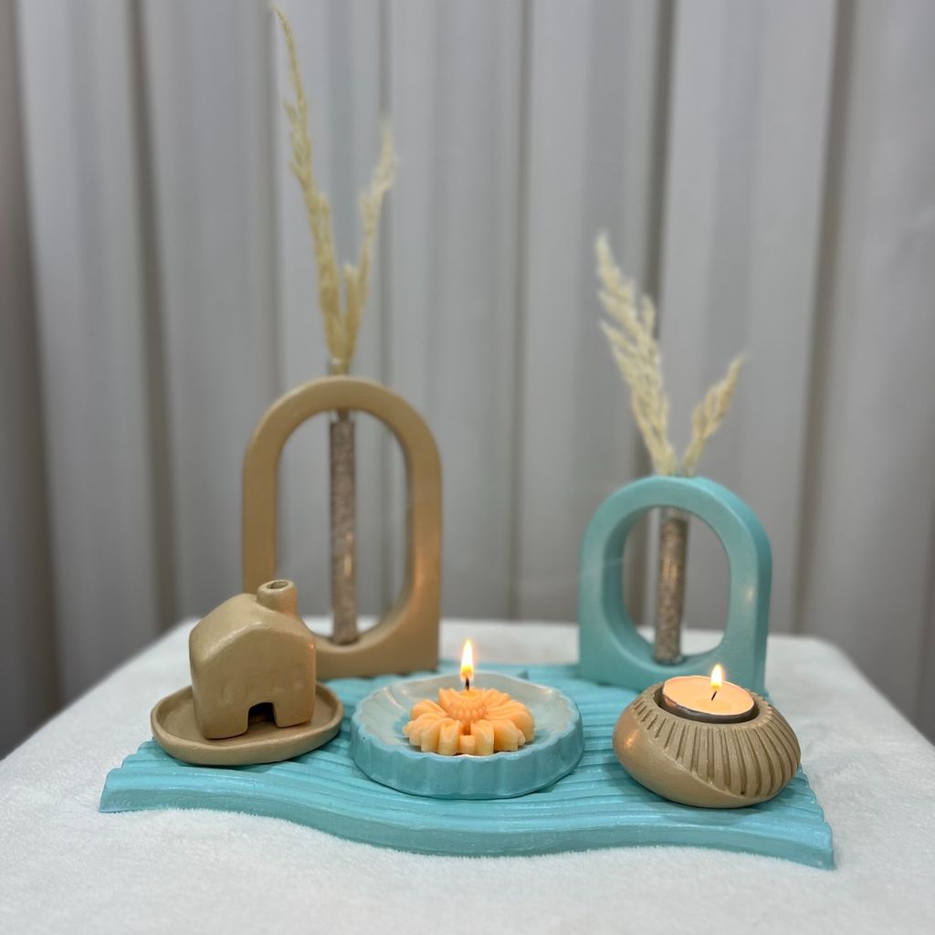 خرید انلاین ست دکوری پنج تیکه سنگ آرای کد 01