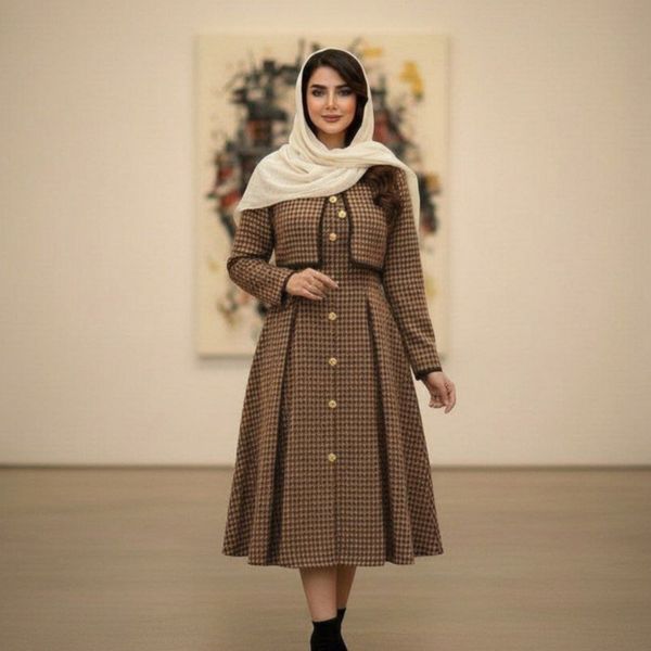 کت سارافون زنانه طرح پیله دار