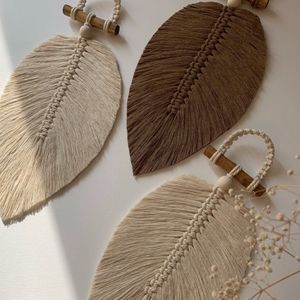 مجموعه سه عددی دیوار کوب‌مکرومه برگ