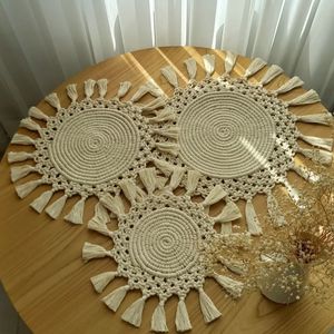 مجموعه سه عددی رومیزی مکرومه