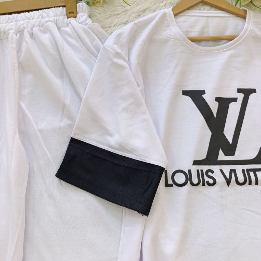 قیمت ارزان ست زنانه تیشرت شلوار طرح لویی ویتون