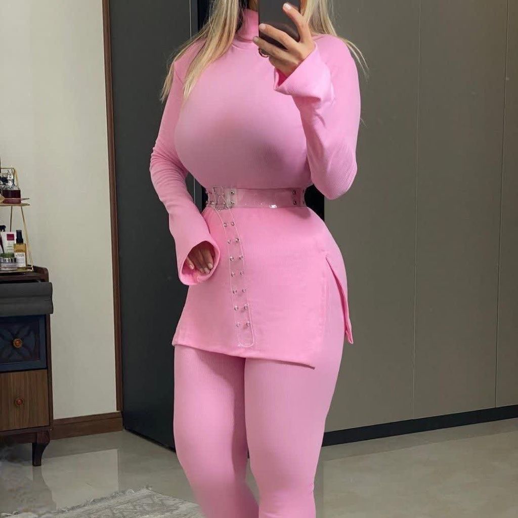 خرید آنلاین ست بلوز شلوار یقه اسکی