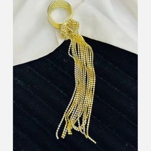 کلیپس سامورایی آویزبلند نگینی