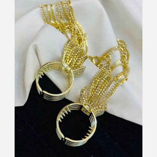 کلیپس سامورایی آویزبلند نگینی