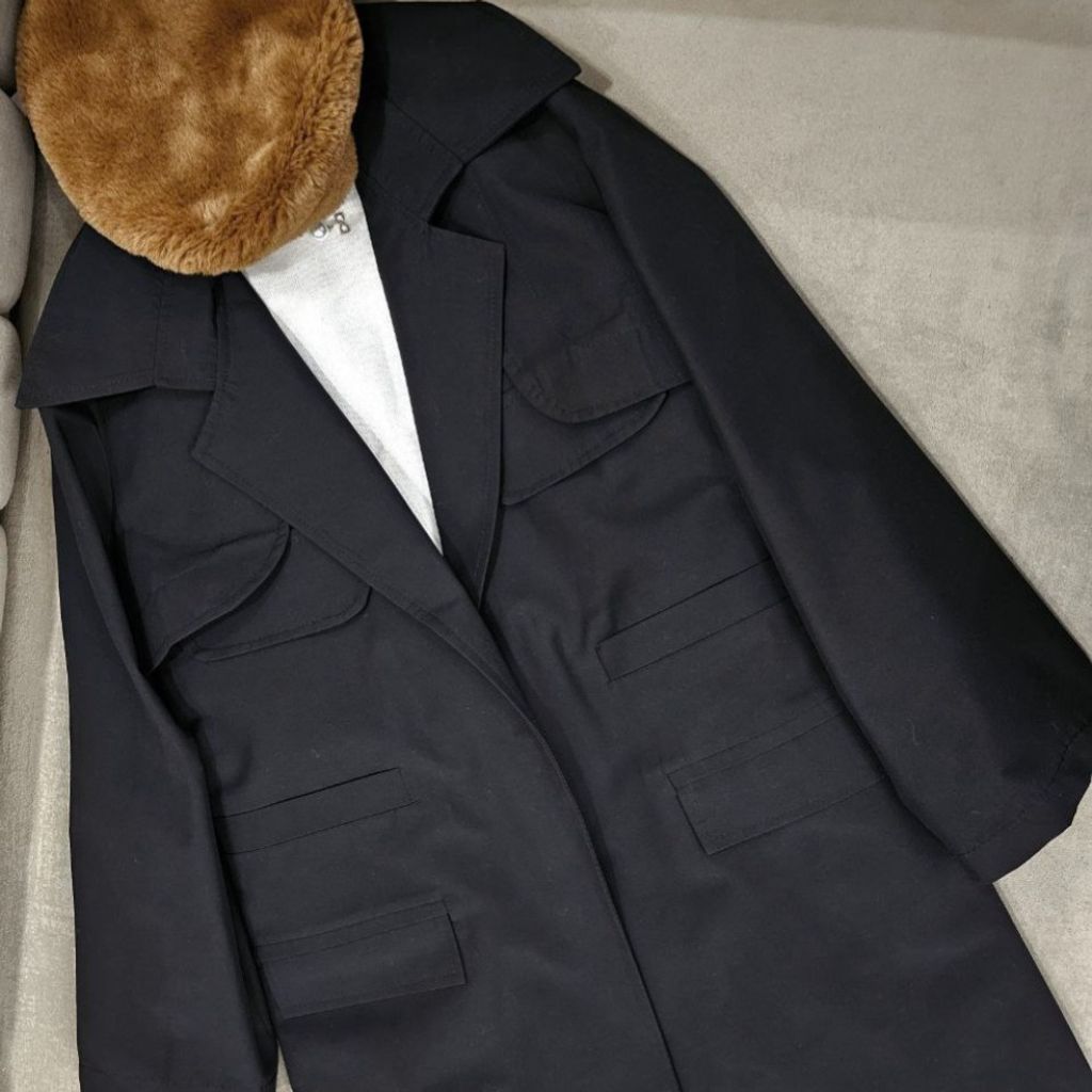 مشخصات بارونی آستردار آوینا رنگ مشکی