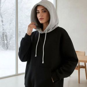 مشخصات هودی زنانه طرح کلاه طوسی