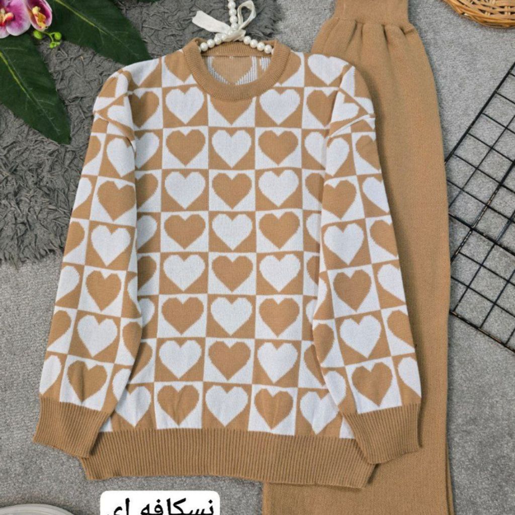 خرید انلاین ست بافت زنانه طرح سولماز