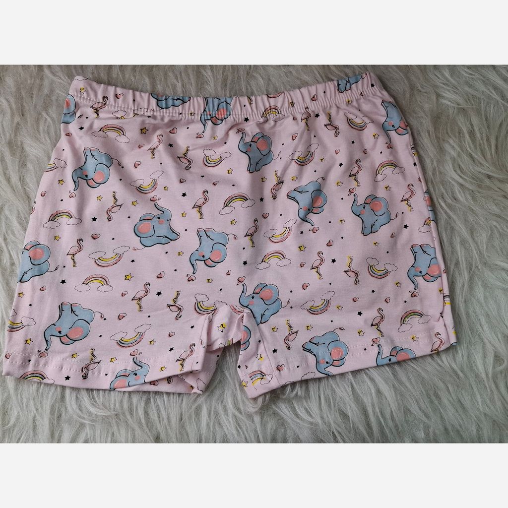 قیمت ارزان شورت پادار طرح دار دخترانه