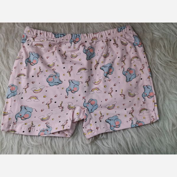 شورت پادار طرح دار دخترانه