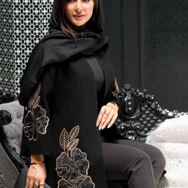 مانتو زنانه طرح گلرخ مخمل