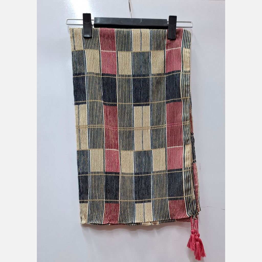 خرید آنلاین شال نخی طرحدار 