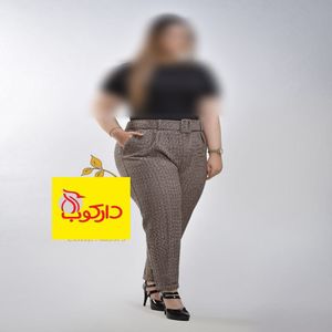 خرید اینترنتی قیمت شلوار زنانه لی مام فیت ساسون دار سرمه ای