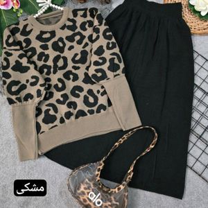 خرید اینترنتی بلوز دامن بافت طرح تامی