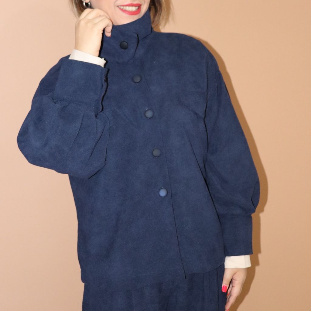 مشخصات بامبر جکت کبریتی سرمه ای