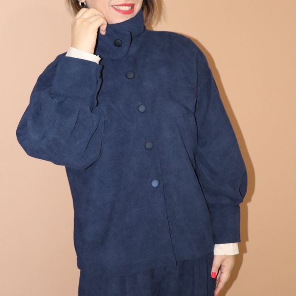 بامبر جکت کبریتی سرمه ای