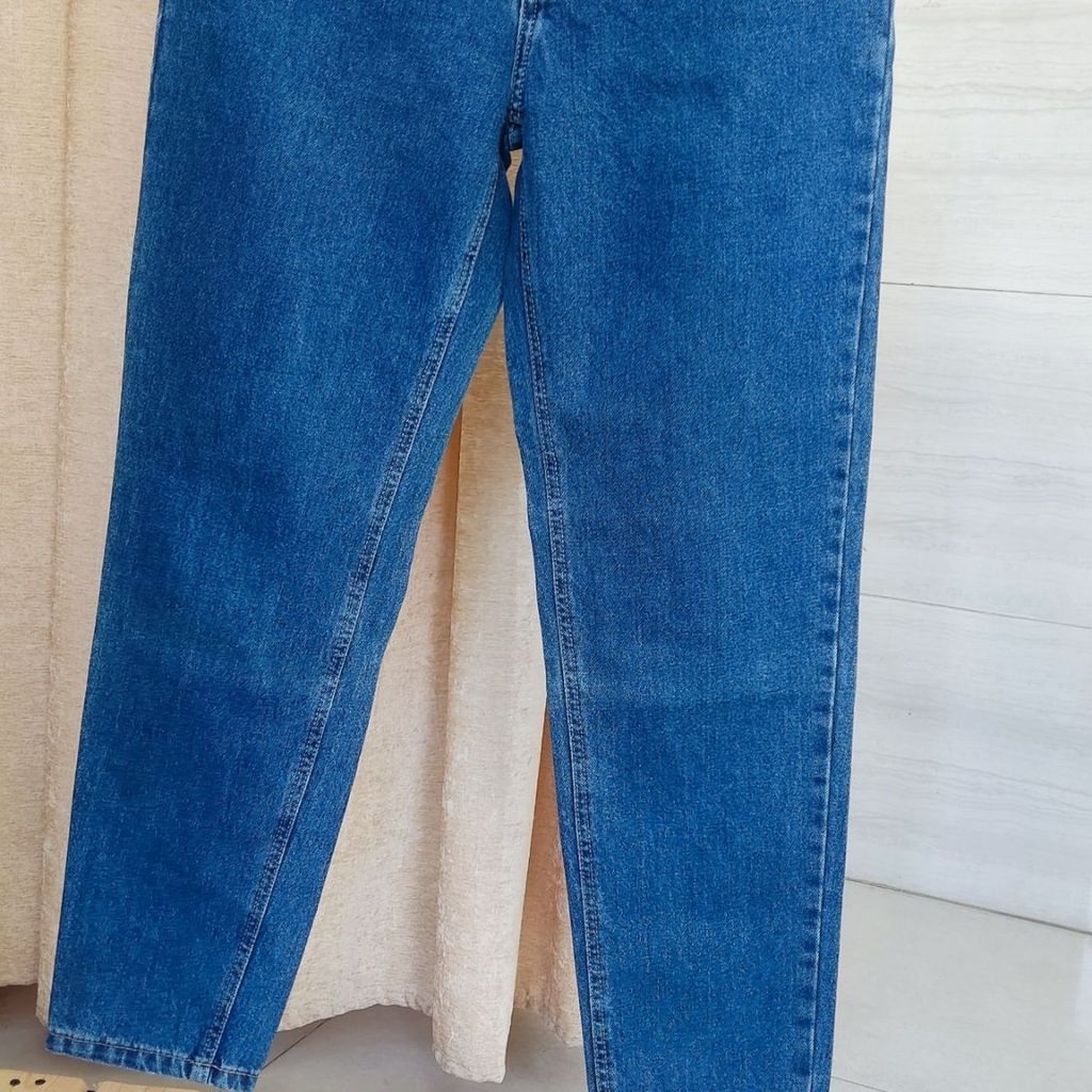 قیمت شلوار زنانه لی مام فیت آبی قواره بزرگ