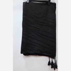 فروش اینترنتی شال پلیسه مشکی 