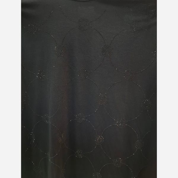 تیشرت ویسکوز نگین دار مشکی