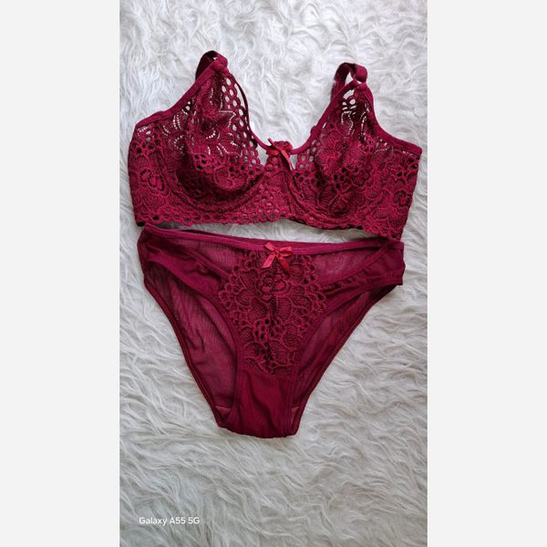 ست سوتین و شورت دانتل تک سایز 