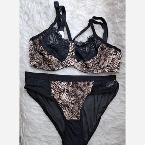 ست سوتین وشورت پوست ماری