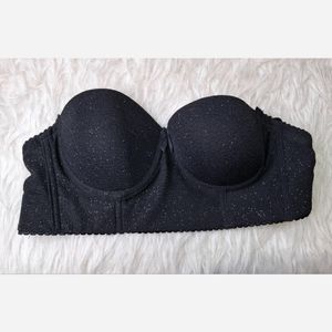 سوتین لمه  کش پهن لمه نقره ای