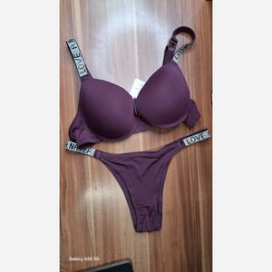 ست سوتین وشورت  ویکتوریا سکرت نگین دار