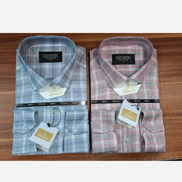 پیراهن مردانه چهارخانه درشت