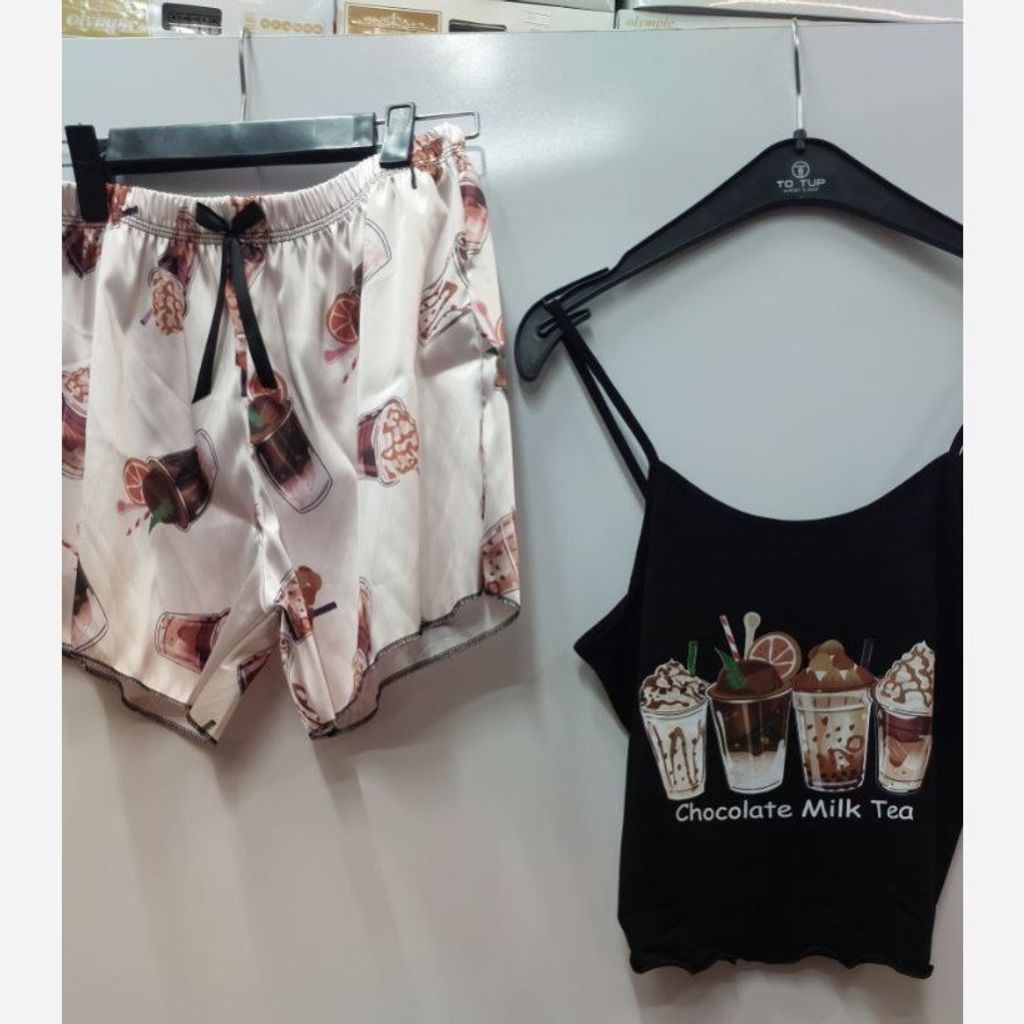 مشخصات تاپ و شوتک زنانه ساتن