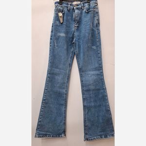 شلوار جین ابی مدل بوتکات