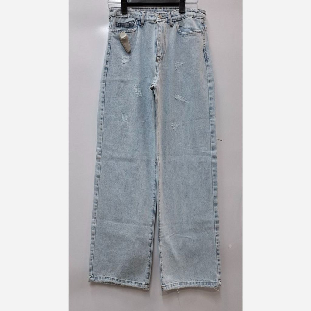 خرید انلاین شلوار جین بگ آبی یخی 