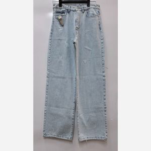 شلوار جین بگ آبی یخی 