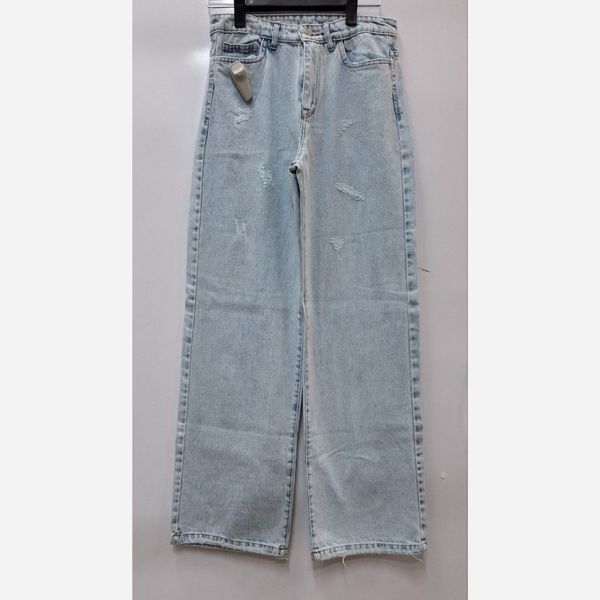 شلوار جین بگ آبی یخی 