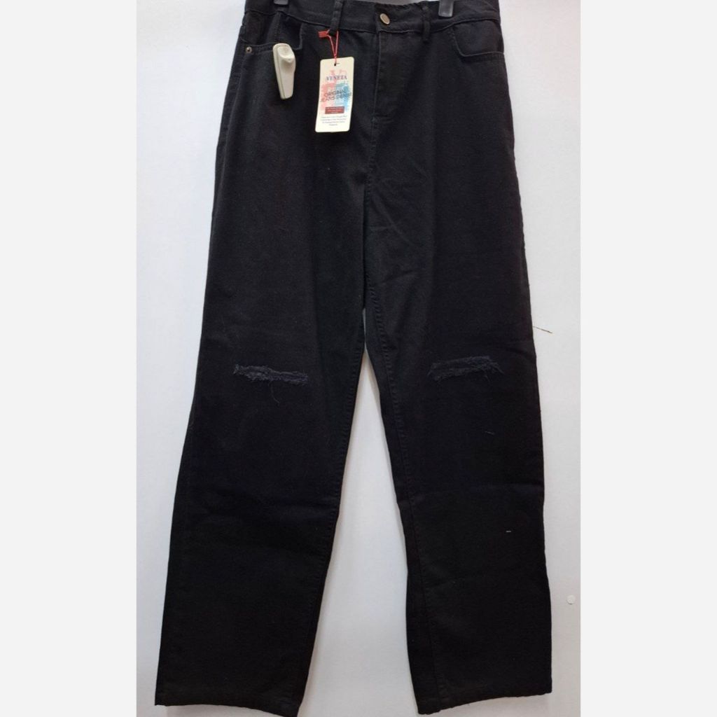 مشخصات شلوار جین نیم بگ زنانه