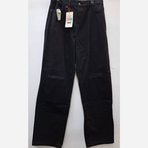 شلوار جین نیم بگ زنانه