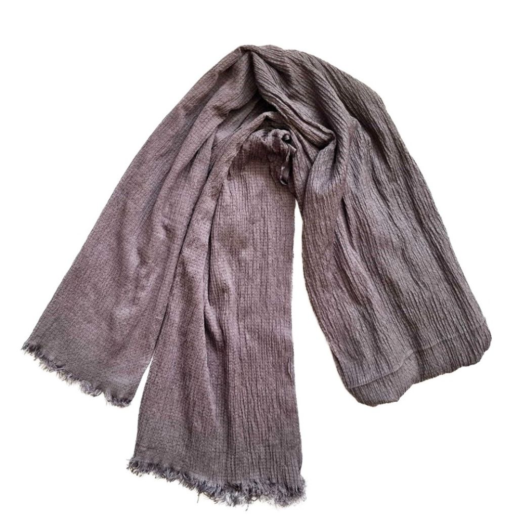 فروش اینترنتی شال پفکی ساده با بافت سبک و لطیف - Turacom - shal - 001