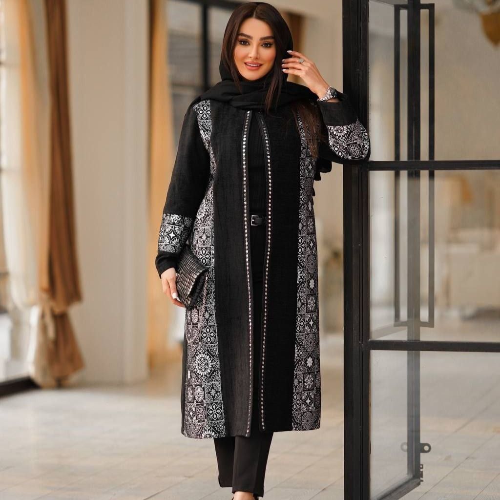 خرید اینترنتی مانتو مزونی اطلس