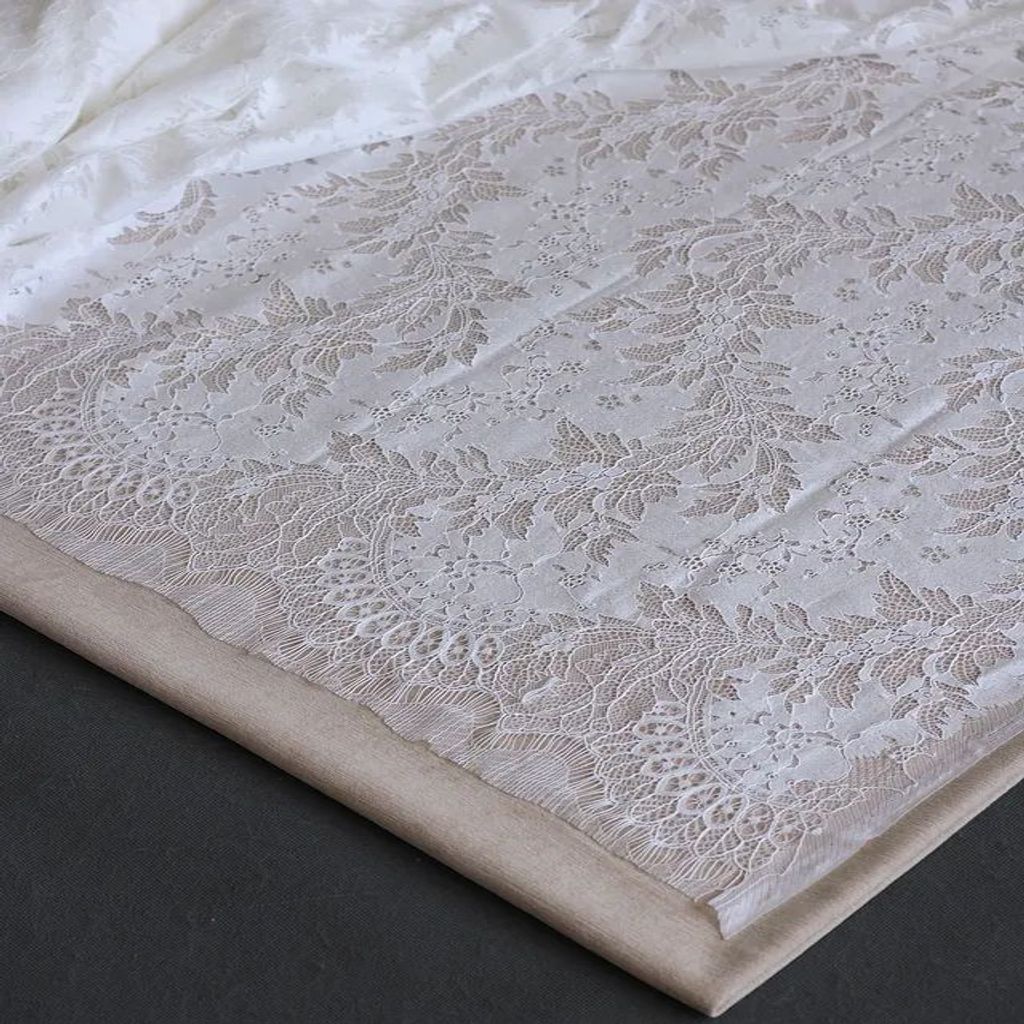 خرید اینترنتی قیمت تور دانتل فرانسوی سفید