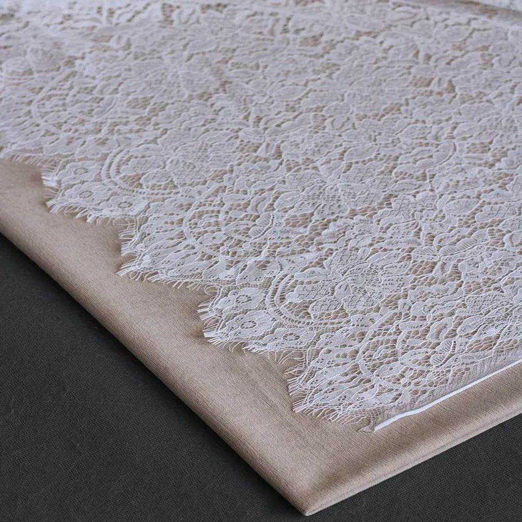 خرید اینترنتی قیمت تور دانتل فرانسوی سفید