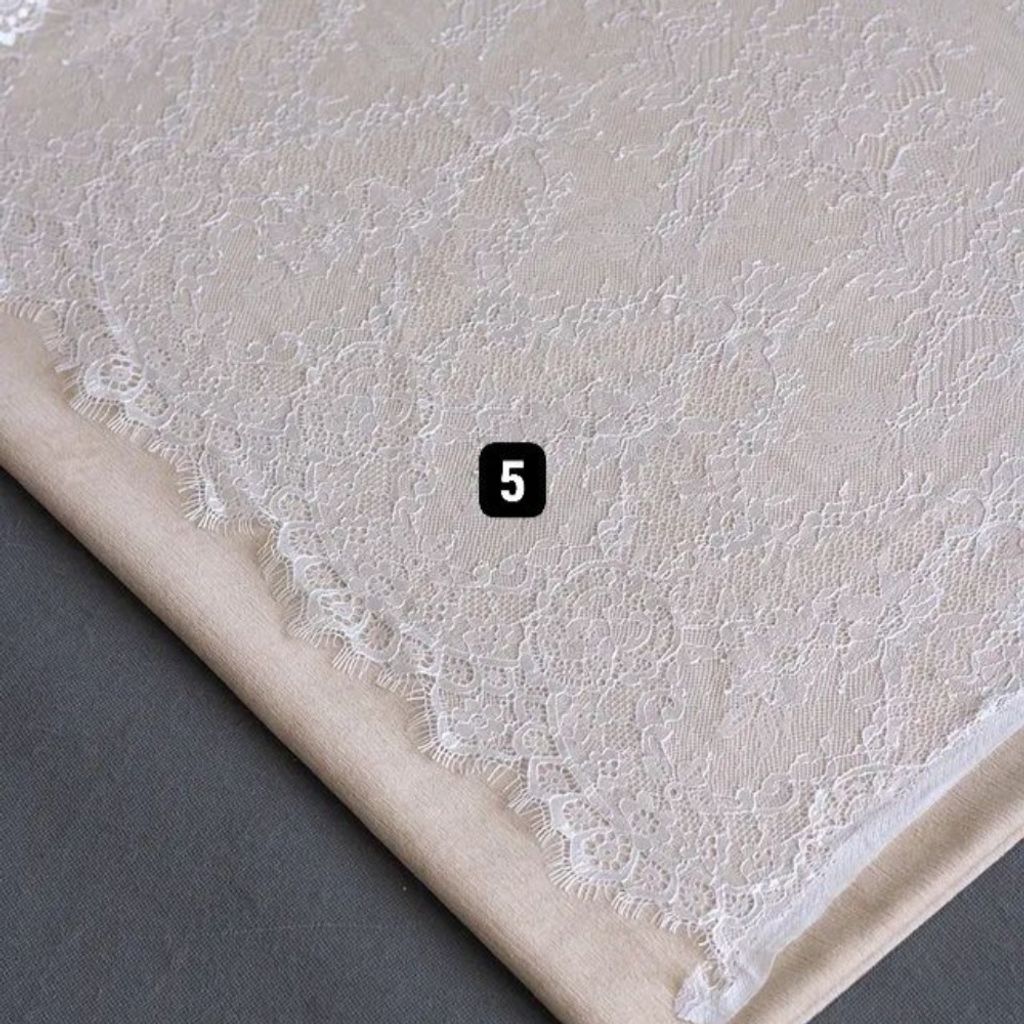 قیمت ارزان تور دانتل فرانسوی سفید