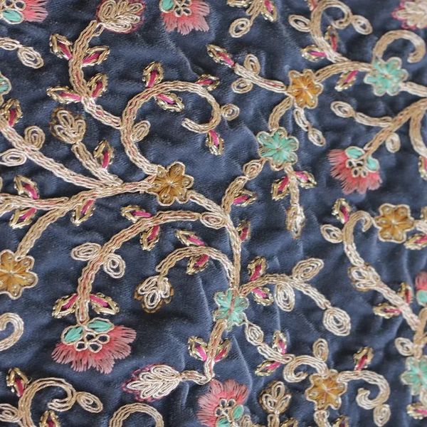 پارچه مخمل سوزندوزی هندی 1153