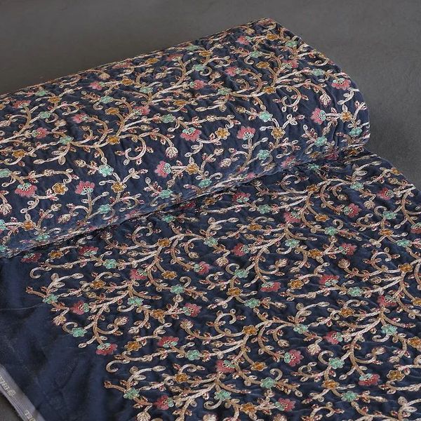 پارچه مخمل سوزندوزی هندی 1153